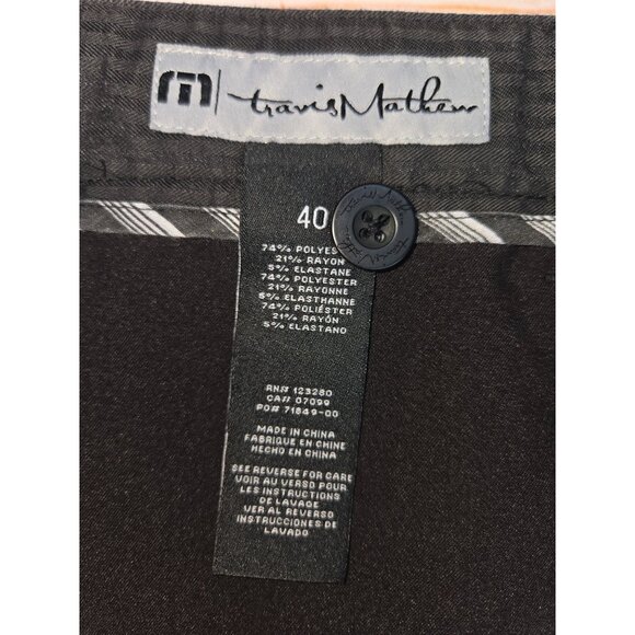 Travis Mathew Black Mens Stretch Performance Shorts Size 40 - Picture 3 of 6
